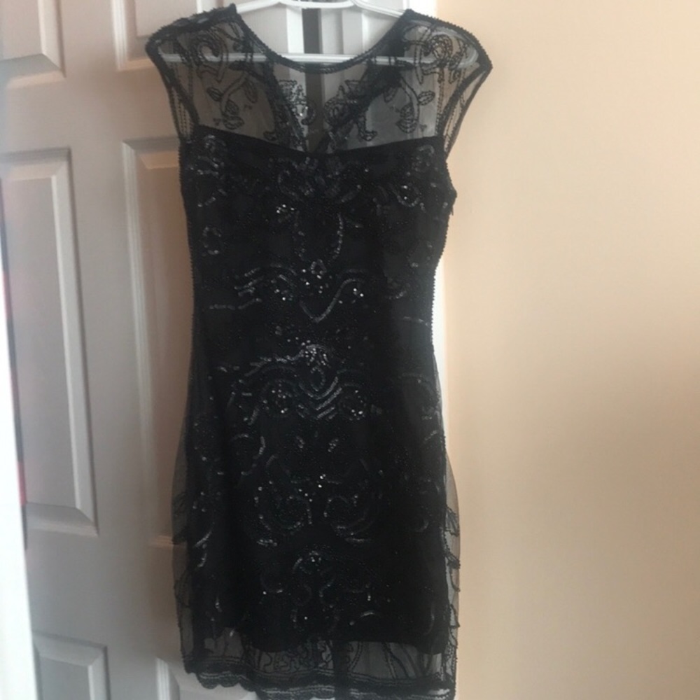 Black Beaded Dress